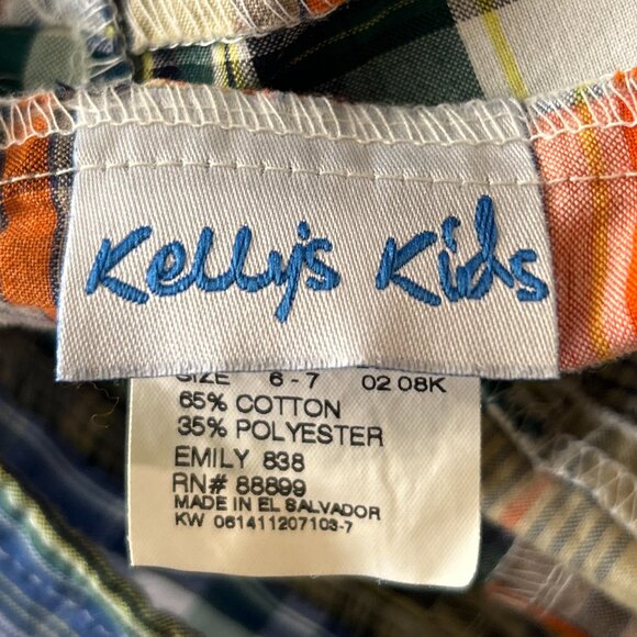 Kelly's Kids SZ 6/7 True Patchwork Cotton Midi Dress Prairie Cottage Western - Picture 6 of 7